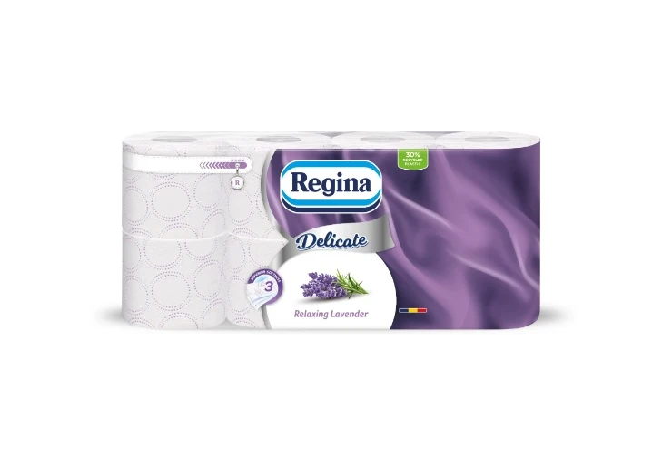 Regina Hârtie Igienică 8 + 2 Role 3 Straturi Lavandă